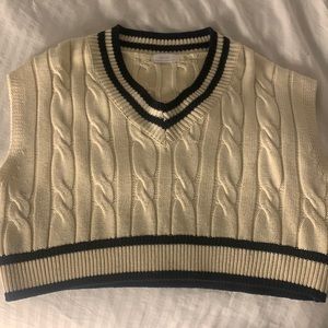 Oak and Fort Cable Knit Vest